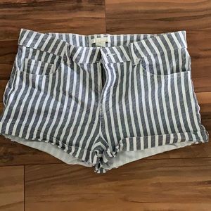 H&M striped shorts